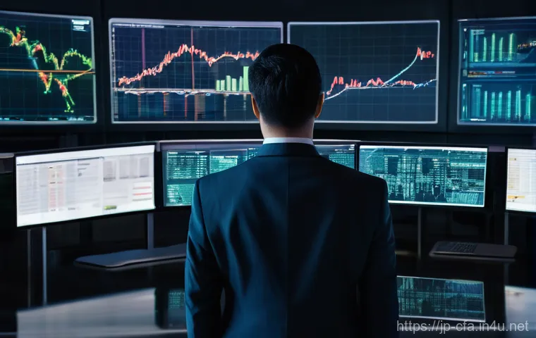 금융투자분석사와 증권 시장 규제 - **Prompt:** A sleek, minimalist image depicting a focused young adult investor (either male or femal...