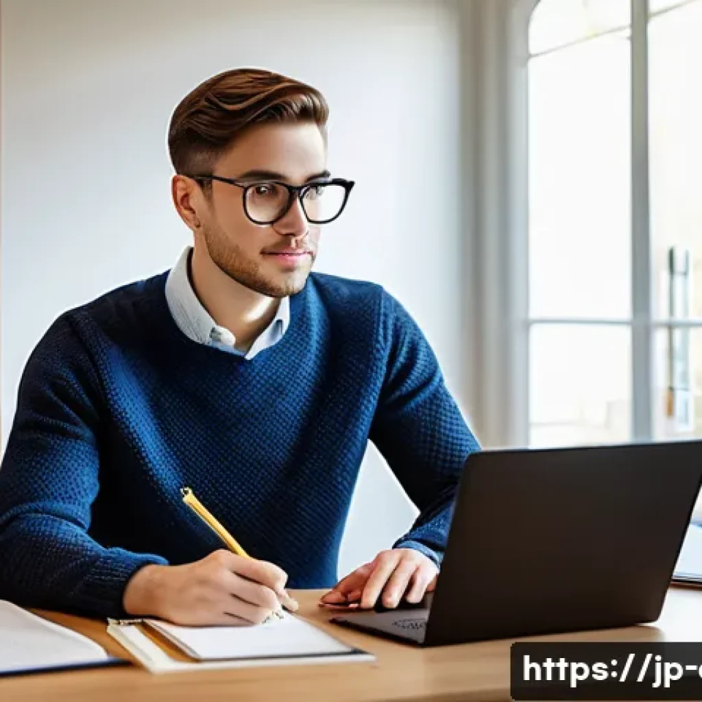 CFA 학습 자료 추천 - A diligent young professional, either male or female, sits comfortably at a clean, well-organized st...