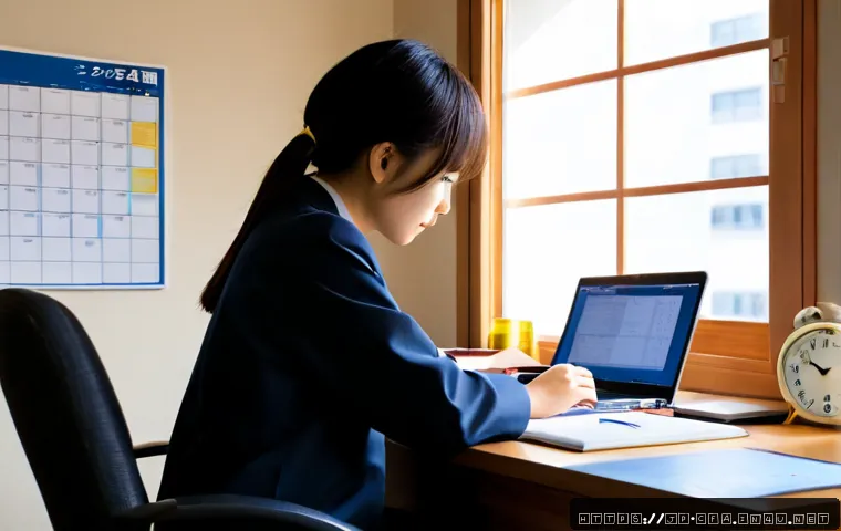 CFA 시험 준비 기간 설정법 - Photorealistic Japanese young professional planning a long-term finance certification study schedule...